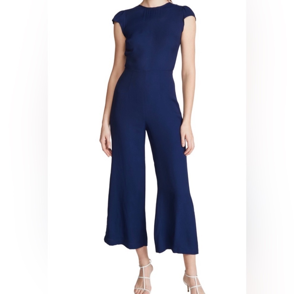 Reformation Navy Jumpsuit Women’s Small Viscose Rayon